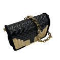 Load image into Gallery viewer, Jimmy Choo Black / Gold Hardware Chain Strap Suede Mini Evening Bag