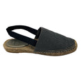 Load image into Gallery viewer, Brunello Cucinelli Grey Monili Bead Embellished Suede Slingback Espadrille Flats