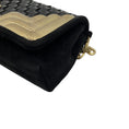 Load image into Gallery viewer, Jimmy Choo Black / Gold Hardware Chain Strap Suede Mini Evening Bag