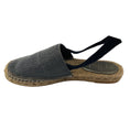Load image into Gallery viewer, Brunello Cucinelli Grey Monili Bead Embellished Suede Slingback Espadrille Flats