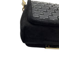 Load image into Gallery viewer, Jimmy Choo Black / Gold Hardware Chain Strap Suede Mini Evening Bag