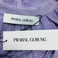 Load image into Gallery viewer, Prabal Gurung Lavender Tie Neck Long Sleeved Satin Blouse