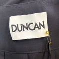 Load image into Gallery viewer, Duncan Black / Silver Grommet Detail Pleated Wool Midi Skirt

