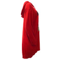 Load image into Gallery viewer, Moschino Red Wool Teddy Hoodie Dress