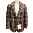 Load image into Gallery viewer, Acne Studios Brown Multi Check Bonded Suit Jacket