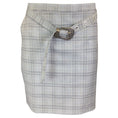 Load image into Gallery viewer, Magda Butrym Grey Plaid Lambswool Skirt
