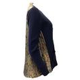 Load image into Gallery viewer, Sacai Navy / Taupe Multi Cardigan with Pleated Back
