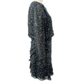 Load image into Gallery viewer, Veronica Beard Black Multi Rosalia Ruched Dress
