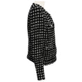 Load image into Gallery viewer, Iro Black / White Tetys Tweed Jacket with Frayed Trim