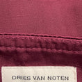 Load image into Gallery viewer, Dries Van Noten Burgundy Relaxed Fit Pants with Belt