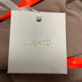 Load image into Gallery viewer, Mantu Beige Double Breasted Taffeta Trench Coat with Belt
