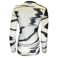 Load image into Gallery viewer, Missoni White / Black Button-down Viscose Knit Cardigan Sweater
