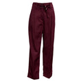 Load image into Gallery viewer, Dries Van Noten Burgundy Relaxed Fit Pants with Belt