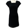 Load image into Gallery viewer, Rag & Bone Black Mies Dress with Satin and Leather Trim