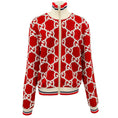 Load image into Gallery viewer, Gucci Men's Red / White Sequined Logo Varsity Jacket