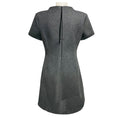 Load image into Gallery viewer, Dorothee Schumacher Grey Short Sleeved Flared Wool Dress with Cut Out Detail