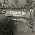 Load image into Gallery viewer, Calvin Klein 205W39NYC Black Short Sleeved Floral Rose Jacquard Midi Dress with Belt