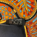 Load image into Gallery viewer, Hermes Black Multi La Charmante aux Animaux Print Square Silk Twill Scarf