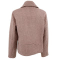 Load image into Gallery viewer, Elie Tahari Pink / Brown Wool Plaid Moto Jacket