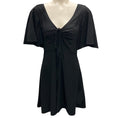 Load image into Gallery viewer, Rosie Assoulin Black Flutter-Sleeve Mini Dress
