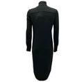 Load image into Gallery viewer, Ralph Lauren Collection Black Tie Neck Long Sleeved Silk Midi Dress