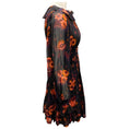 Load image into Gallery viewer, Ulla Johnson Black / Orange Valerian Print Adara Dress