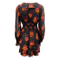 Load image into Gallery viewer, Ulla Johnson Black / Orange Valerian Print Adara Dress