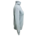 Load image into Gallery viewer, Brunello Cucinelli Light Blue Cashmere Knit Turtleneck Sweater with Monili