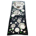 Load image into Gallery viewer, Chanel Beige / Charcoal Grey Multi Snowflake Motif Cashmere Scarf