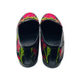 Load image into Gallery viewer, Gucci Black / Pink Multi Floral Embroidered Brocade Fabric Jordaan Horsebit Slip On Loafers