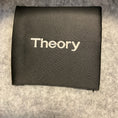 Load image into Gallery viewer, Theory Black / Ivory Belted Overlay Whistler Double Face Wool Coat