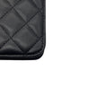 Load image into Gallery viewer, Chanel Black CC Logo Resin Heart Classic Quilted Leather Phone Holder Bag with Chain Strap and Gold Hardware
