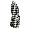 Load image into Gallery viewer, Theory Black / Ivory Belted Overlay Whistler Double Face Wool Coat