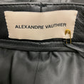 Load image into Gallery viewer, Alexandre Vauthier Black Crystal Embellished Lambskin Leather Skirt