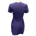 Load image into Gallery viewer, Christian Dior Purple Short Sleeved Wool Tweed Mini Dress with Belt