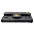 Load image into Gallery viewer, Chanel Black 2023 CC Logo Lucky Charm Classic Flap Card Holder