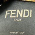 Load image into Gallery viewer, Fendi Gold Metallic / Brown FF Logo Trimmed Crinkled Lambskin Leather Cropped Zip Front Jacket with Black Lamb Shearling Lining