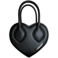 Load image into Gallery viewer, Ambush Black Leather Heart Bag with Silver Chain Strap