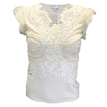 Load image into Gallery viewer, Giambattista Valli Ivory Lace Detail Silk Knit Top
