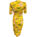 Load image into Gallery viewer, Kenzo Yellow Floral Ruched Dress