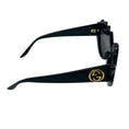 Load image into Gallery viewer, Gucci Black Hollywood Forever Cat Eye Crystal Sunglasses