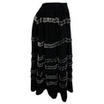 Load image into Gallery viewer, Moschino Runway Black Crepe Midi Skirt with Safety Pins