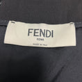 Load image into Gallery viewer, Fendi Black / Ivory Stripe Wool Pencil Skirt