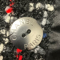 Load image into Gallery viewer, Chanel Red / Blue / Black Multi Double Breasted Mid Length Tweed Coat with CC Logo Buttons