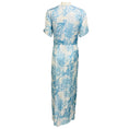 Load image into Gallery viewer, Rocco Ragni Light Blue / White Printed Short Sleeved Maxi Dress