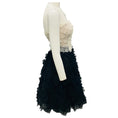 Load image into Gallery viewer, Marc Jacobs Ivory / Black Floral Embroidered Lace Applique Cocktail Dress