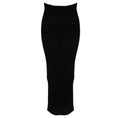 Load image into Gallery viewer, Rick Owens Black Porterville Collection High Waisted Alpaca and Wool Knit Pillar Maxi Skirt with Back Slit