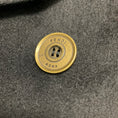 Load image into Gallery viewer, Fendi Black Double Breasted Wool Cape Coat with Mink Fur Collar