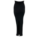 Load image into Gallery viewer, Rick Owens Black Porterville Collection High Waisted Alpaca and Wool Knit Pillar Maxi Skirt with Back Slit