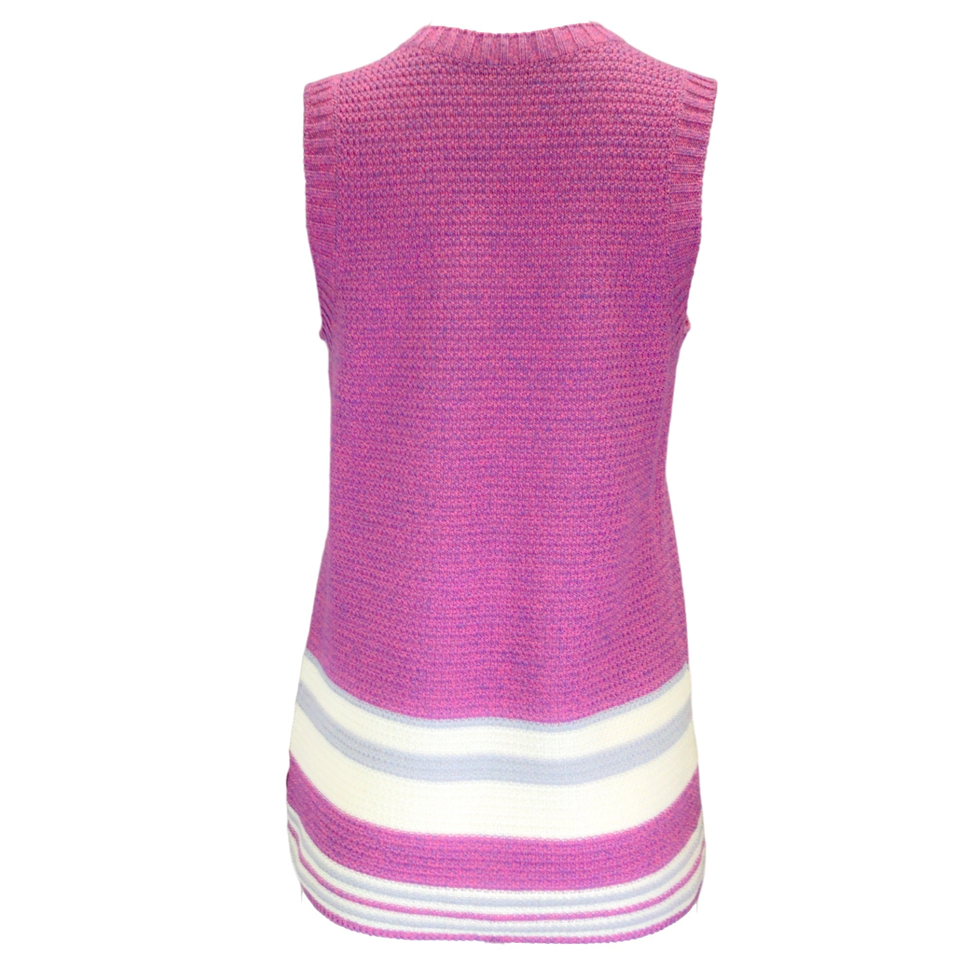 Chanel Pink / Purple Knit Tunic Top